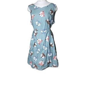 Junior's Sm Wardrobe Fox Print Dress Size XL NWT